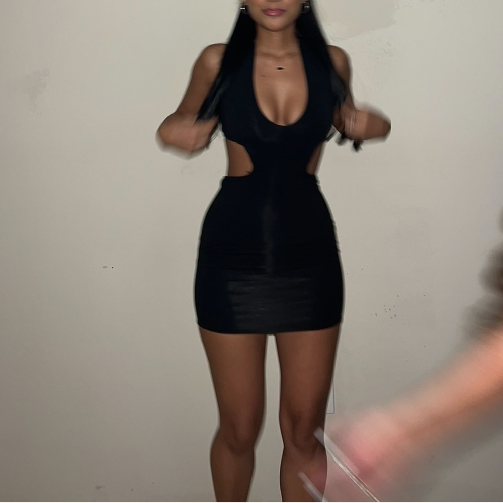 Oh Polly Black Mini Dress